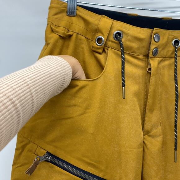Quicksilver mustard colored snowboard ski pants outdoor size XS winter unisex - Picture 4 of 10
